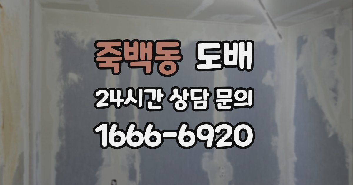 죽백동 도배