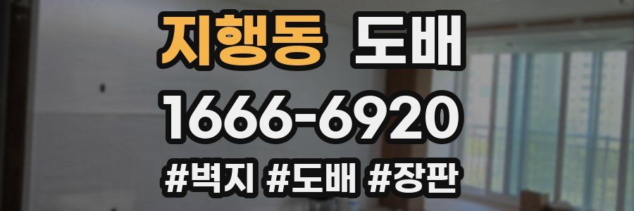 지행동 도배