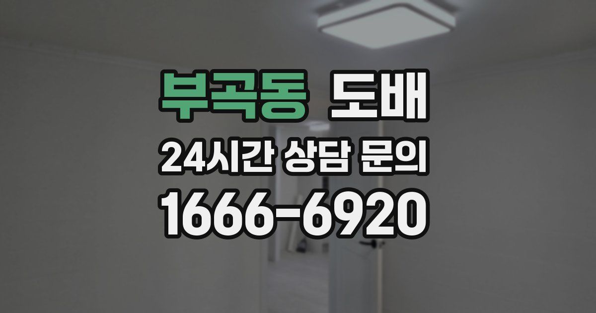 부곡동 도배