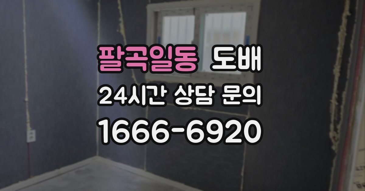 팔곡일동 도배