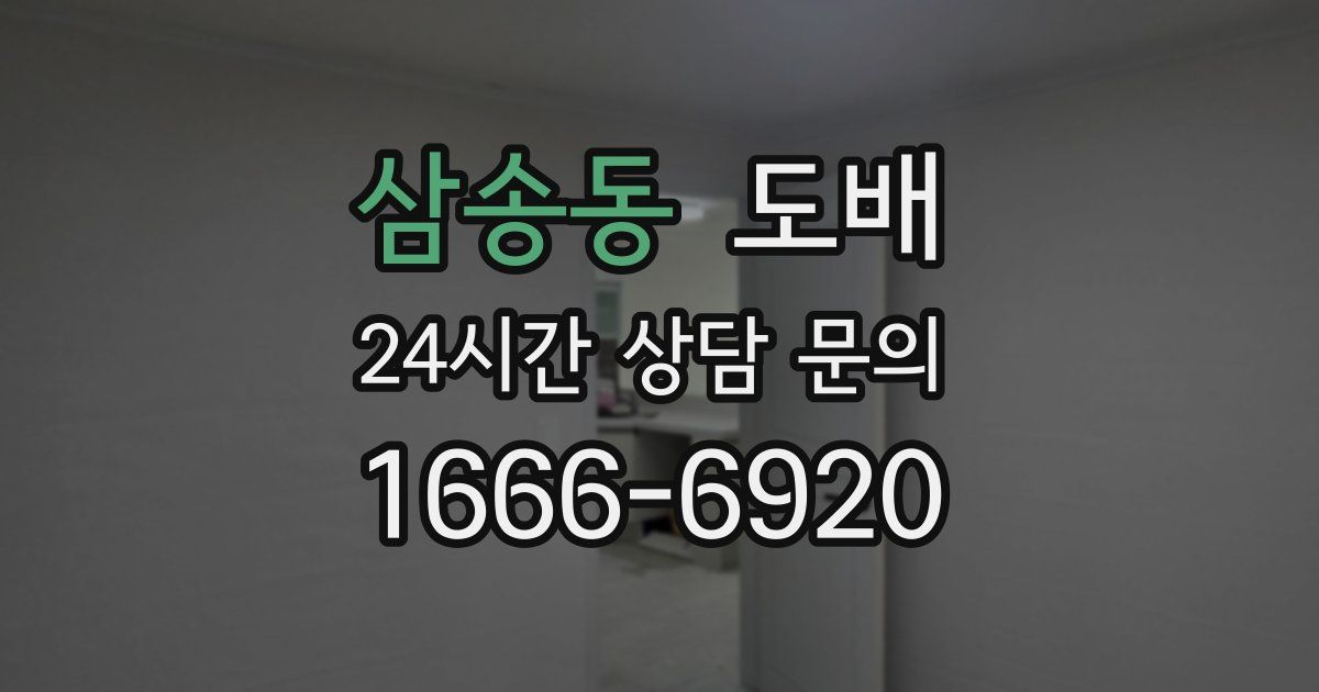 삼송동 도배