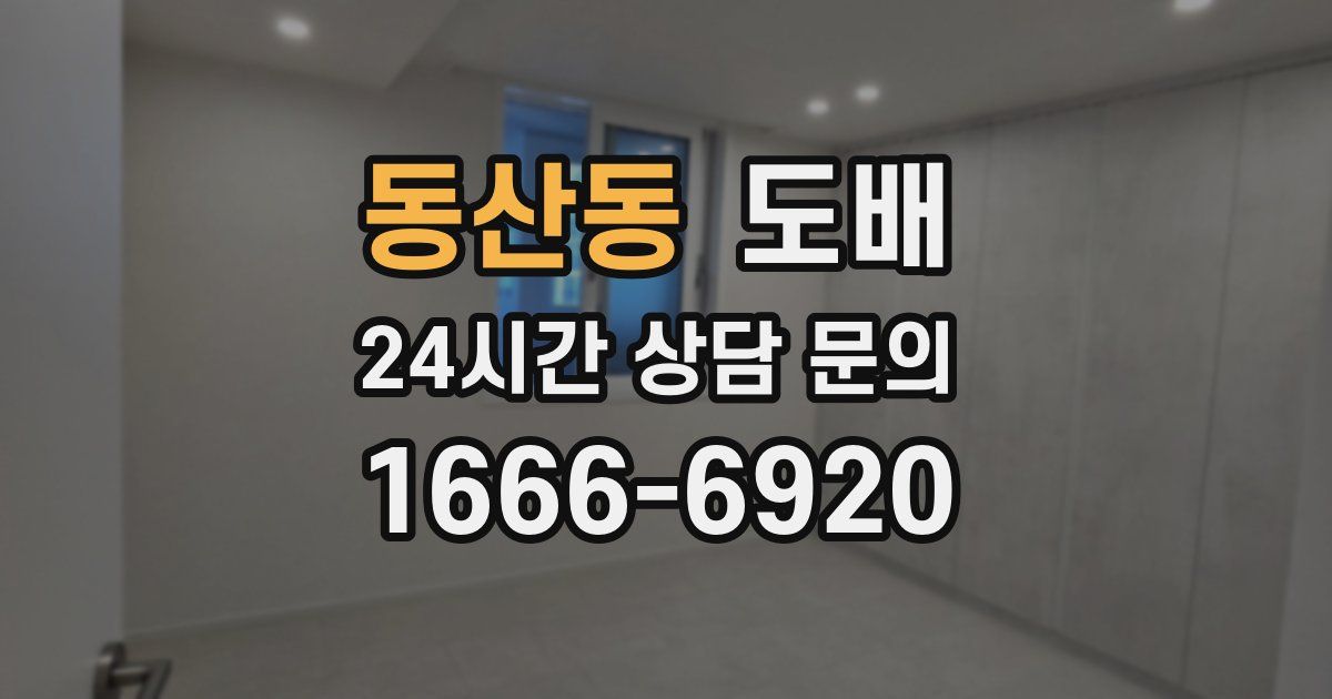 동산동 도배