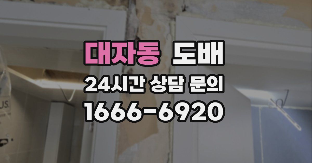 대자동 도배