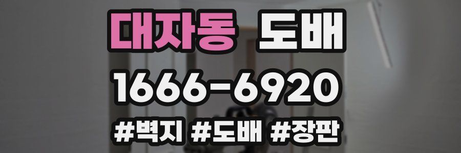 대자동 도배