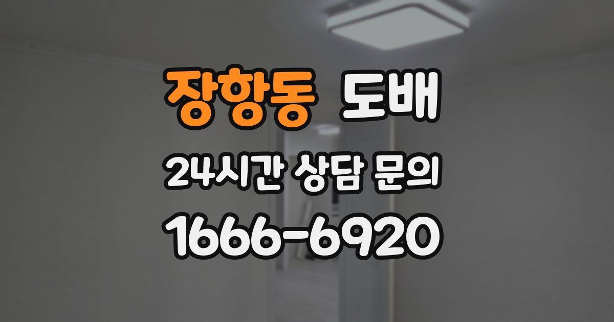 장항동 도배