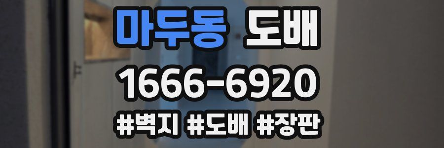 마두동 도배