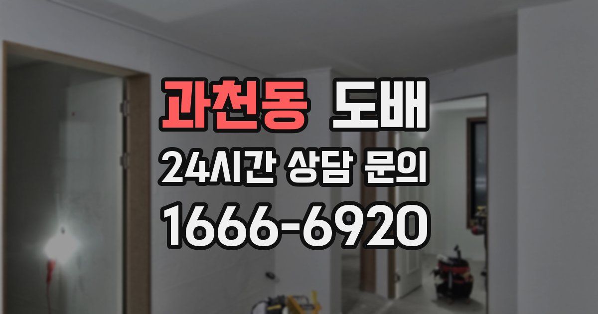 과천동 도배