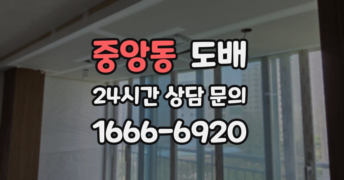 중앙동 도배