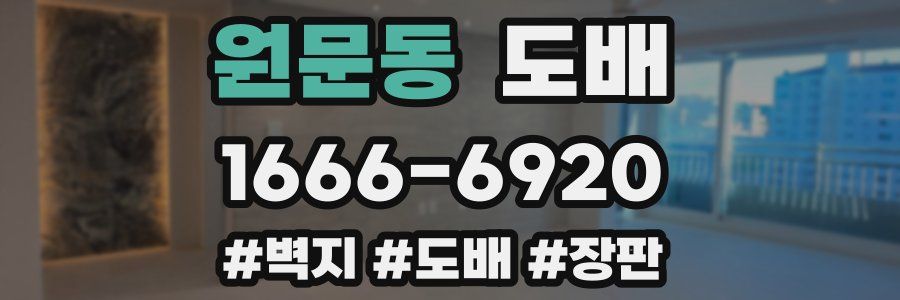 원문동 도배