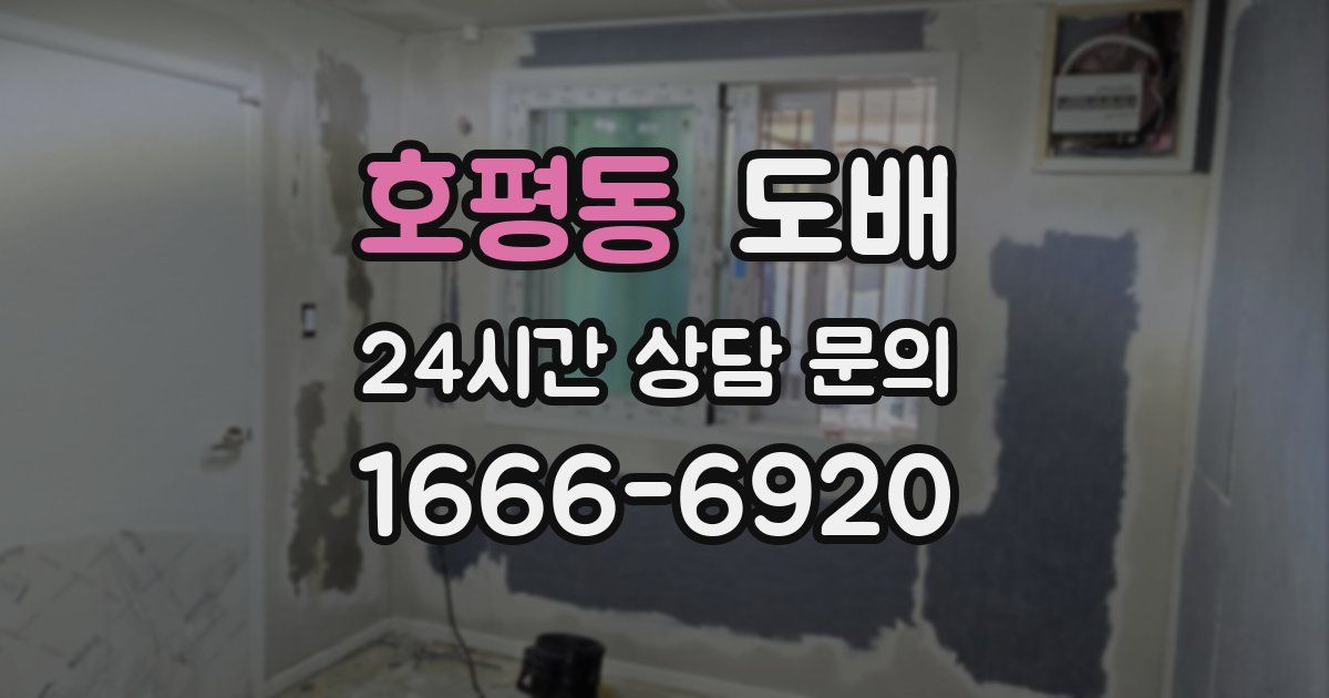 호평동 도배