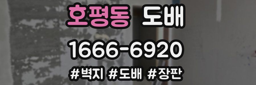 호평동 도배