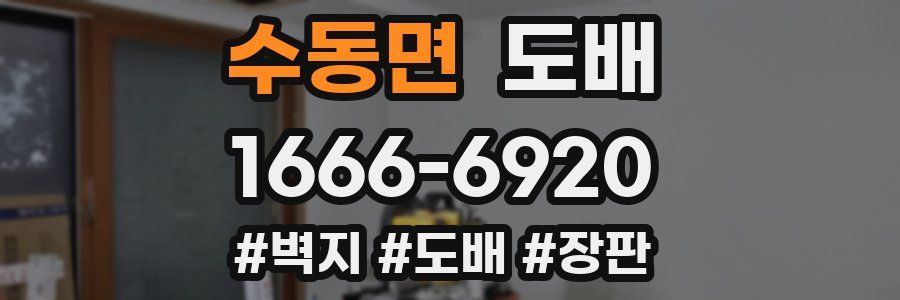 수동면 도배