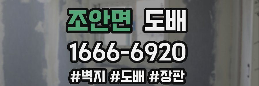 조안면 도배