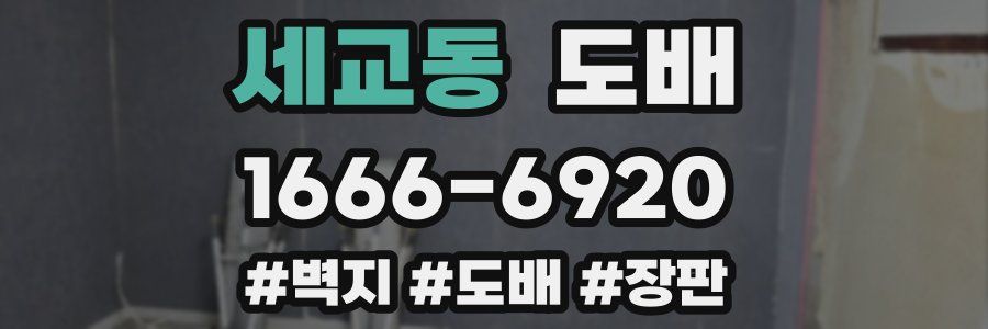 세교동 도배