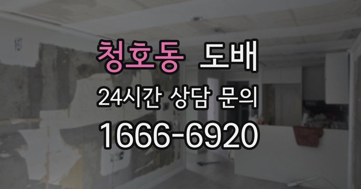 청호동 도배