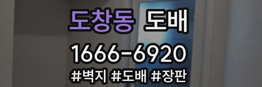 도창동 도배