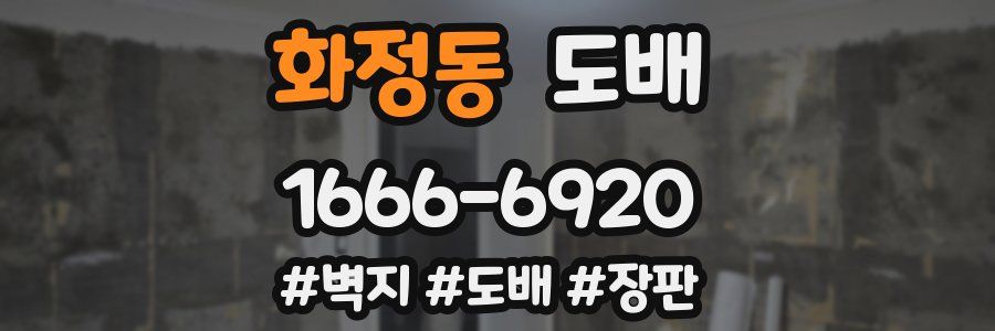화정동 도배