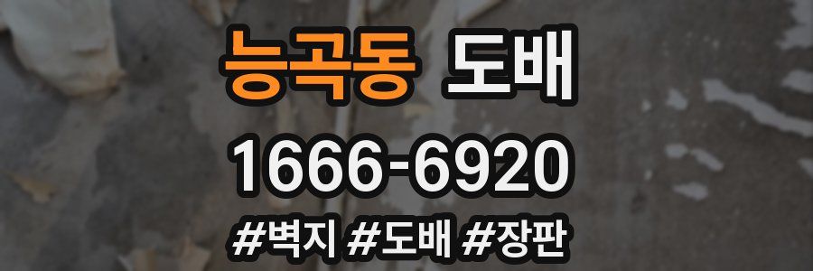 능곡동 도배
