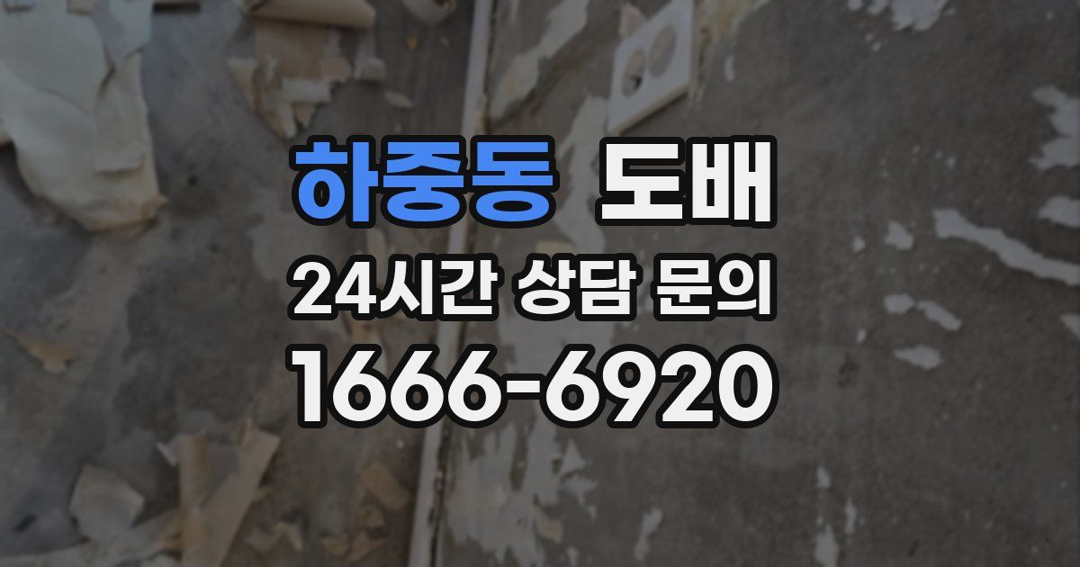 하중동 도배