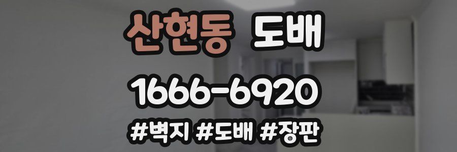 산현동 도배