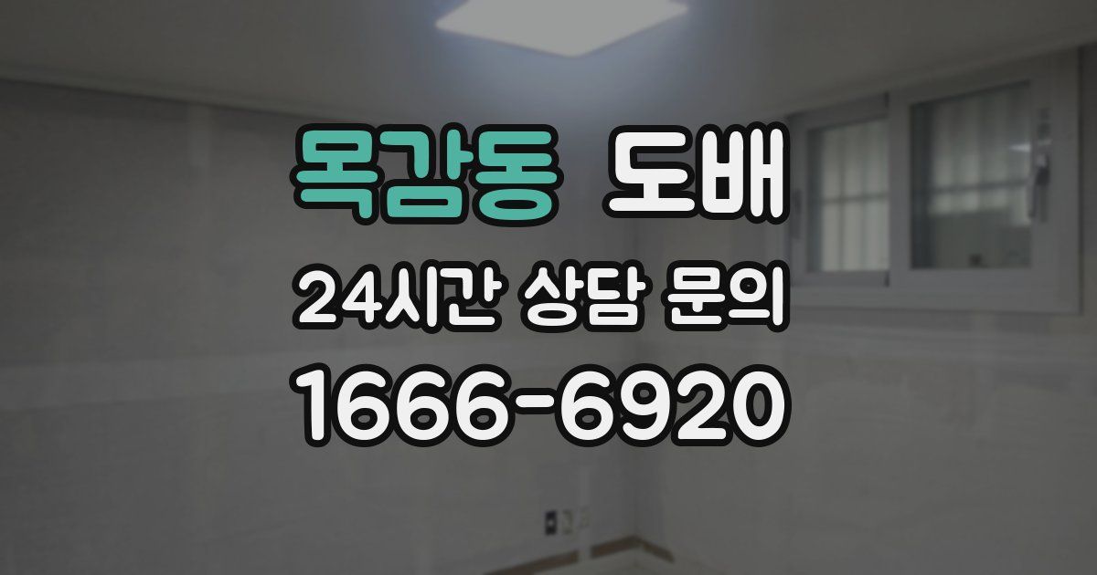 목감동 도배