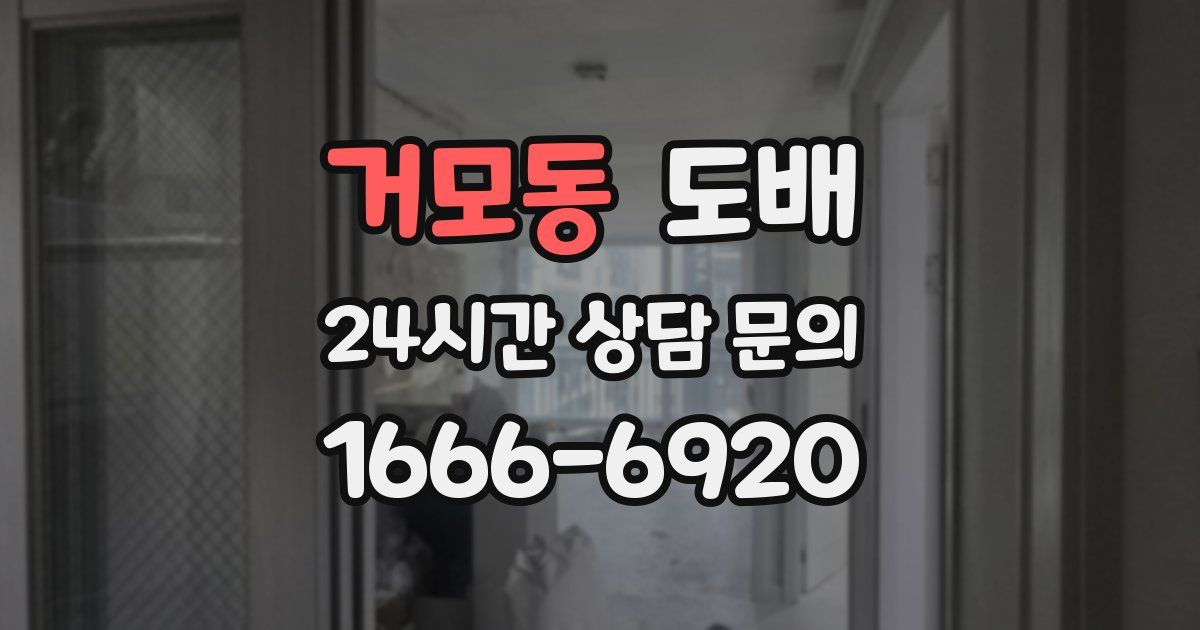 거모동 도배
