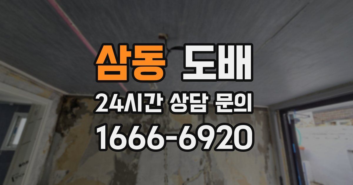 삼동 도배