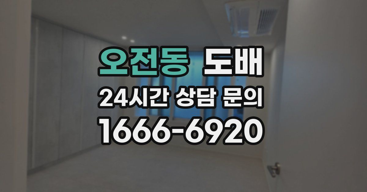 오전동 도배
