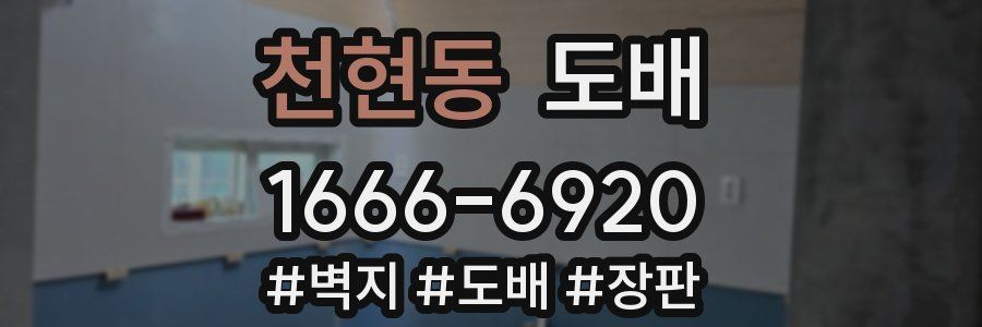 천현동 도배