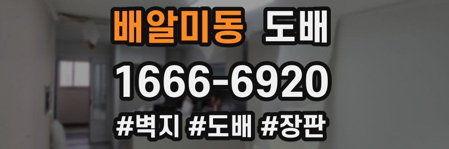 배알미동 도배