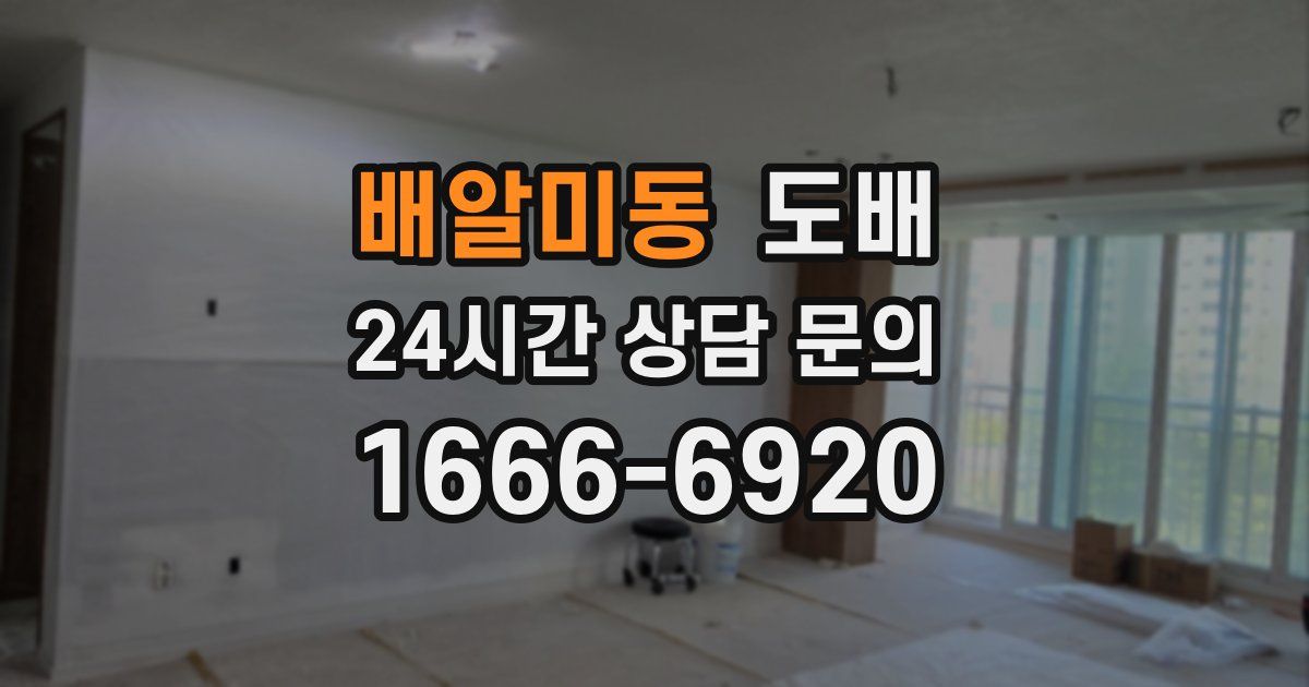 배알미동 도배