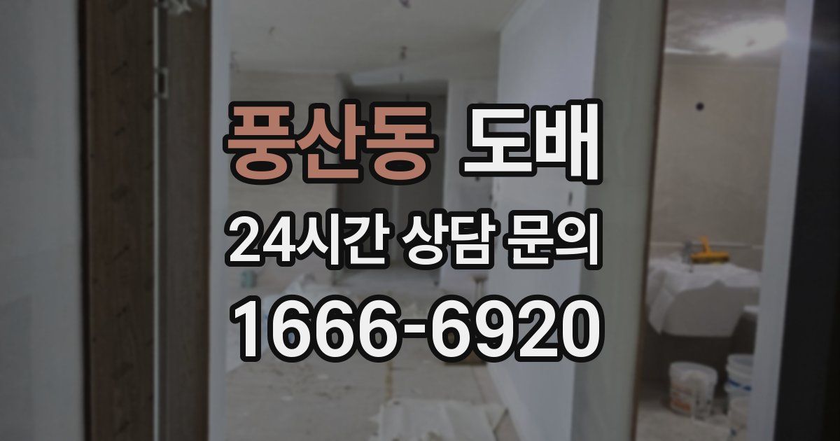 풍산동 도배