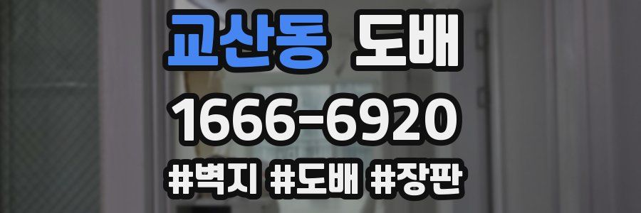 교산동 도배