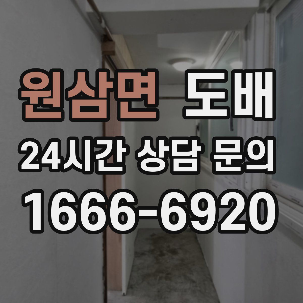 원삼면 도배