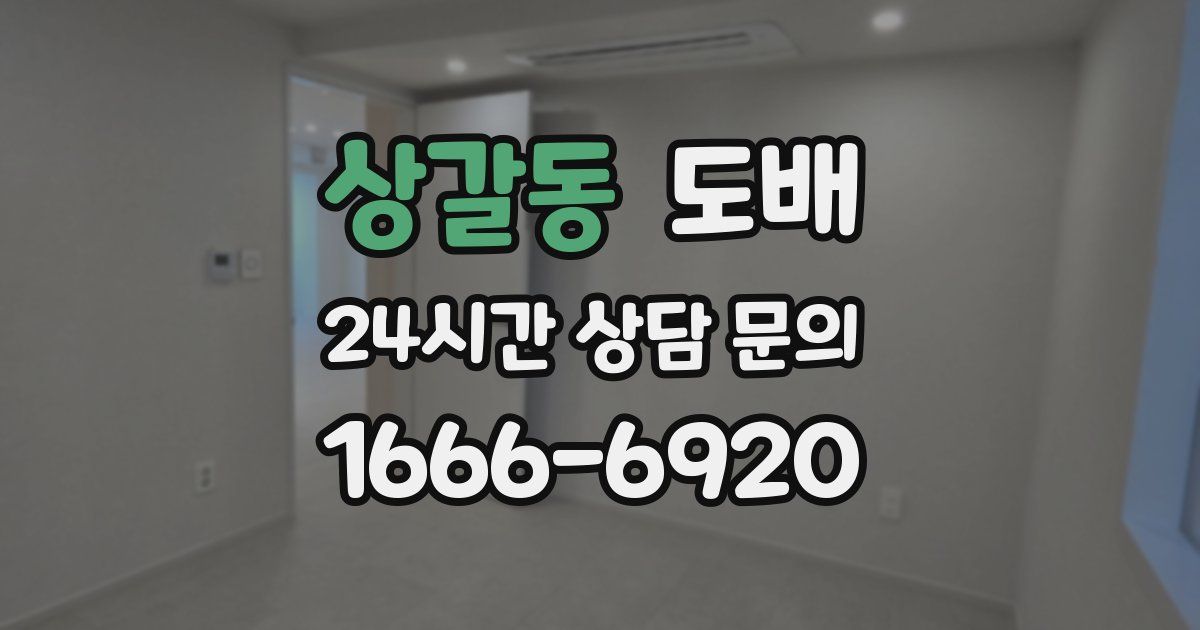 상갈동 도배