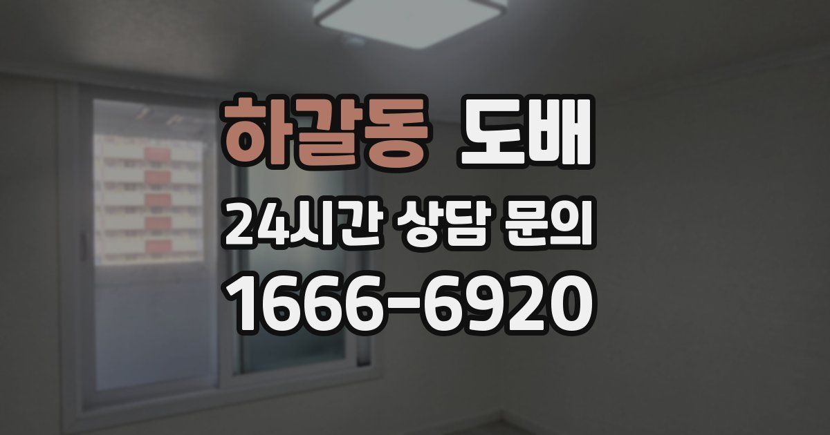 하갈동 도배