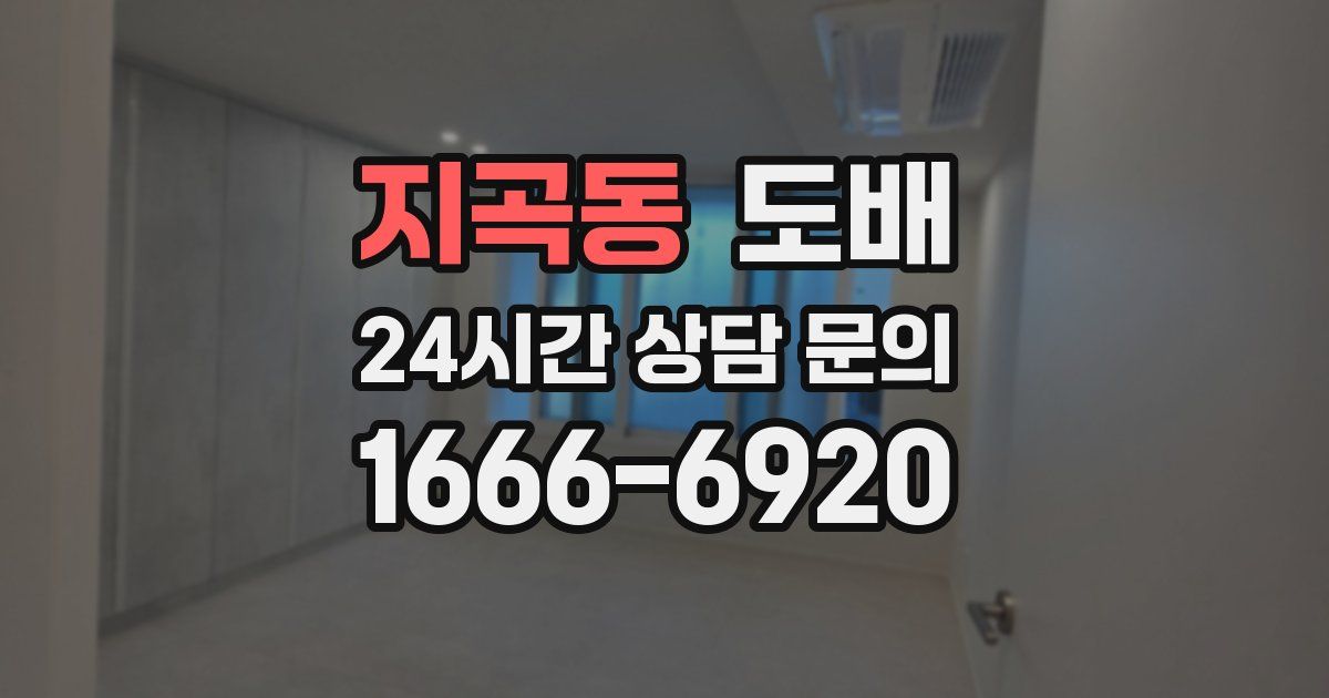지곡동 도배