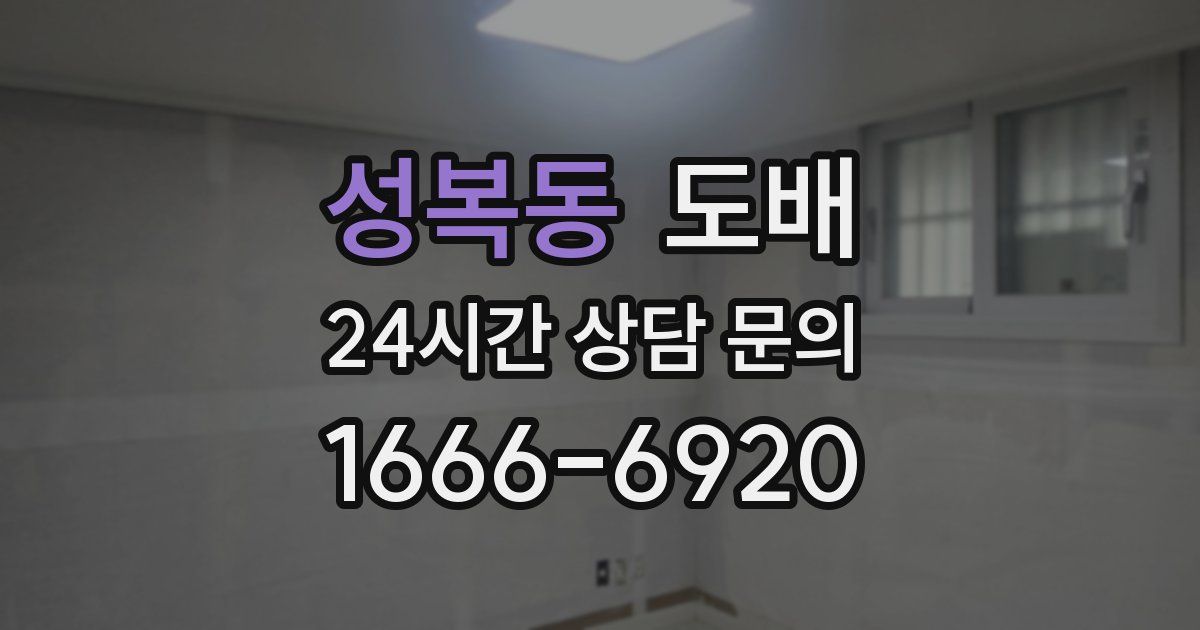 성복동 도배