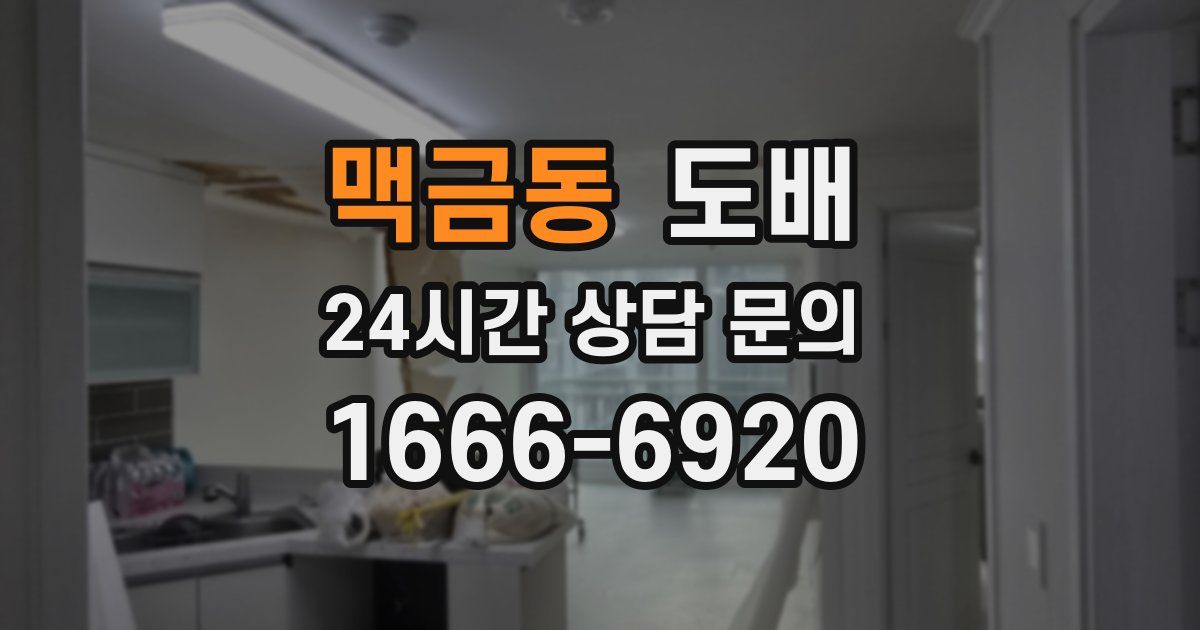 맥금동 도배