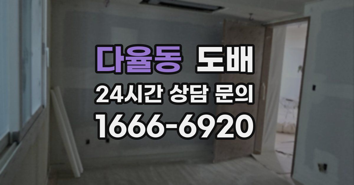 다율동 도배