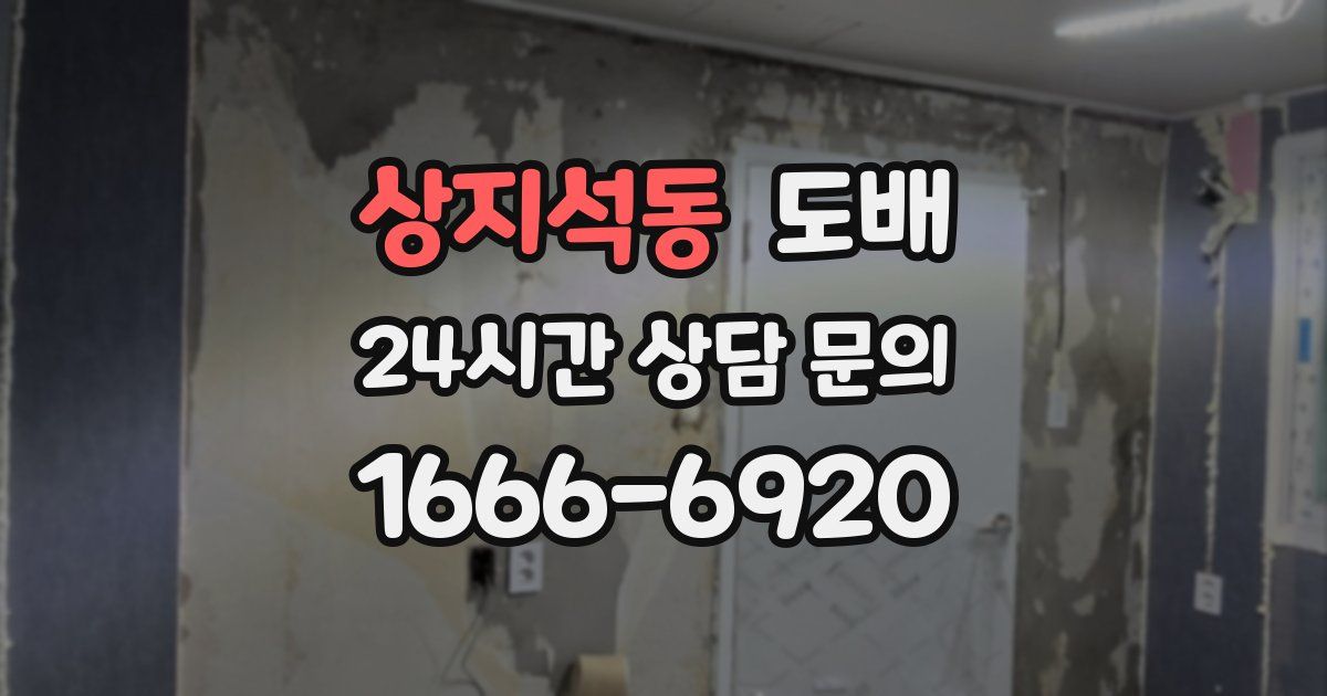 상지석동 도배