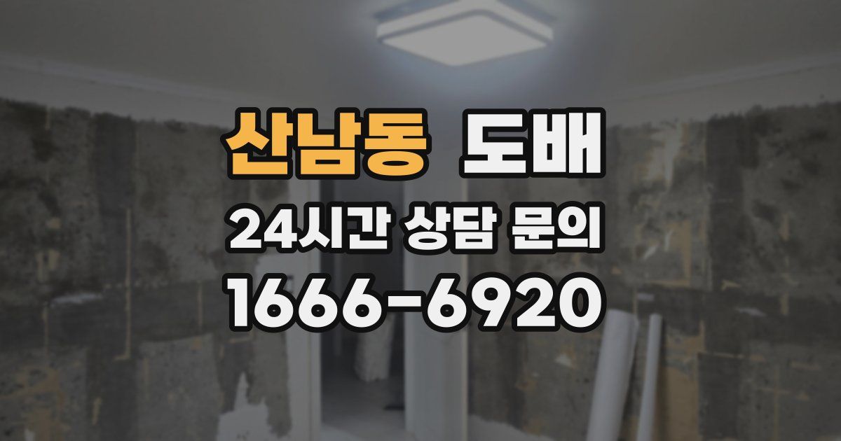 산남동 도배