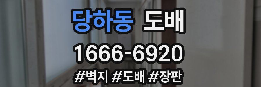 당하동 도배