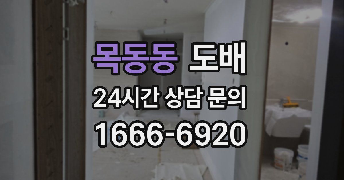 목동동 도배