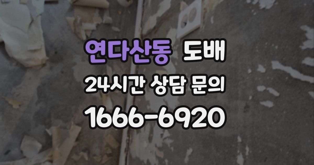 연다산동 도배