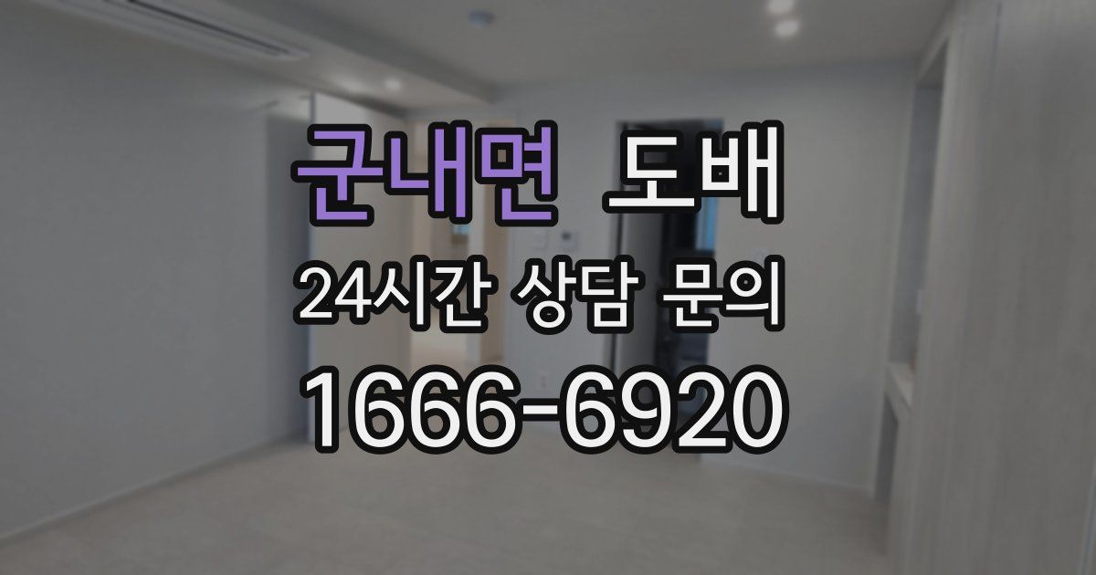 군내면 도배
