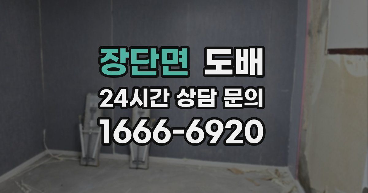 장단면 도배