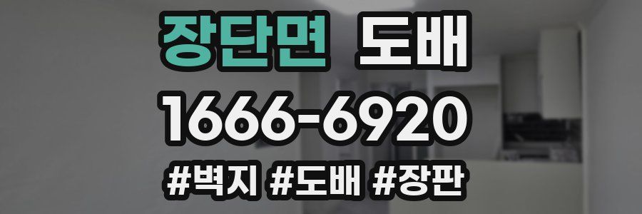 장단면 도배