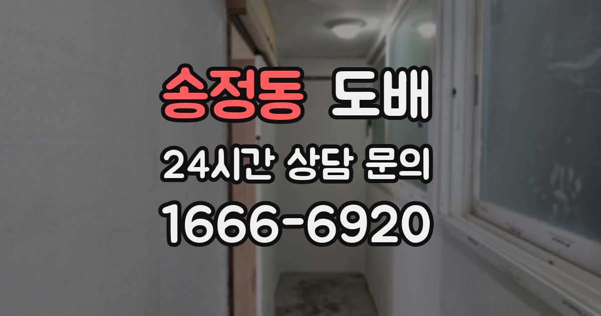송정동 도배