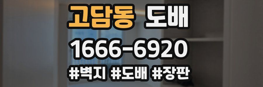 고담동 도배